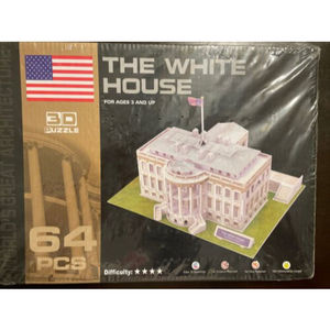 Worlds Great Architecture 3D Puzzle "The White House" 64 Pieces